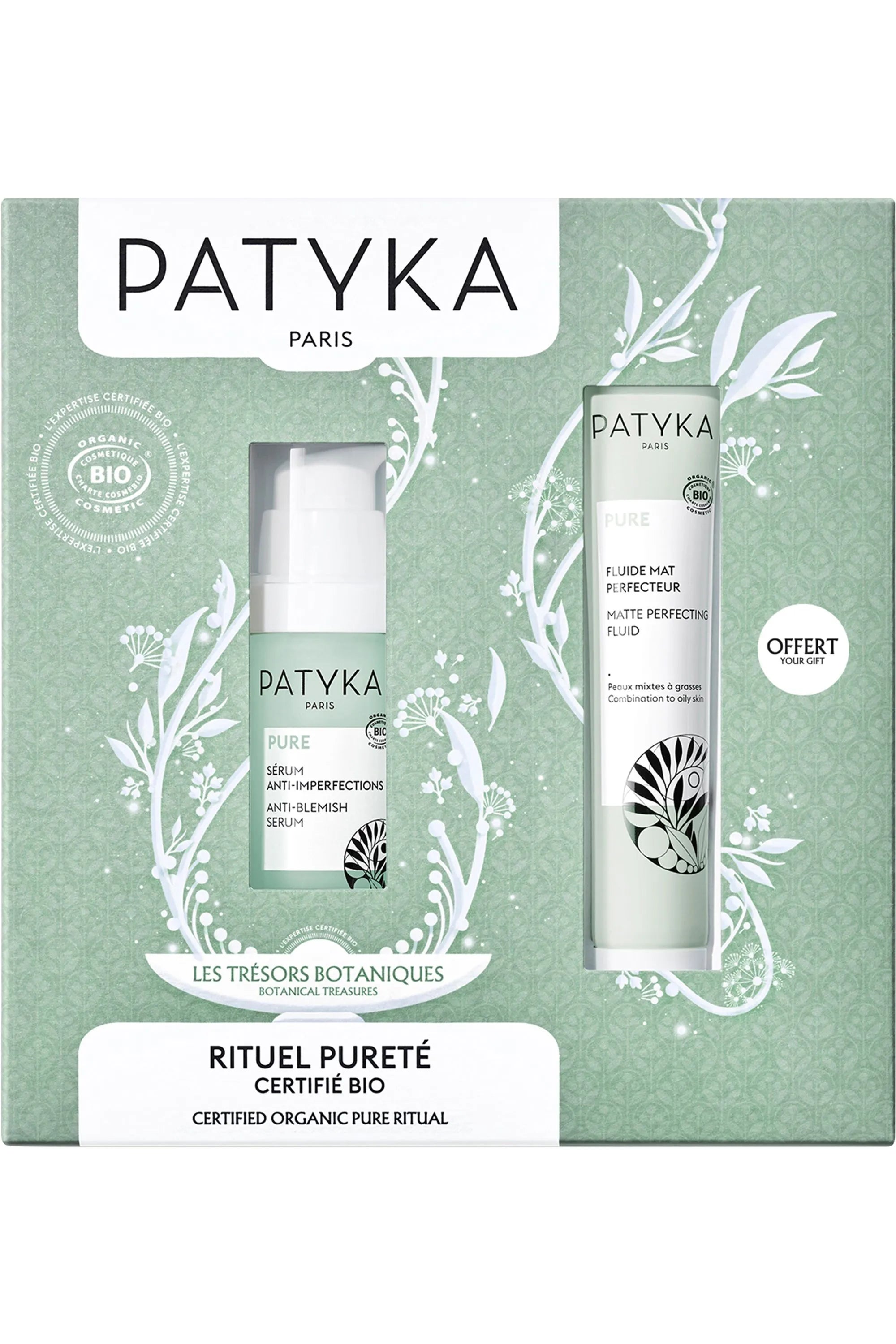 Patyka Serum Anti-Imperfections 30ml Fluido Matificante 40ml