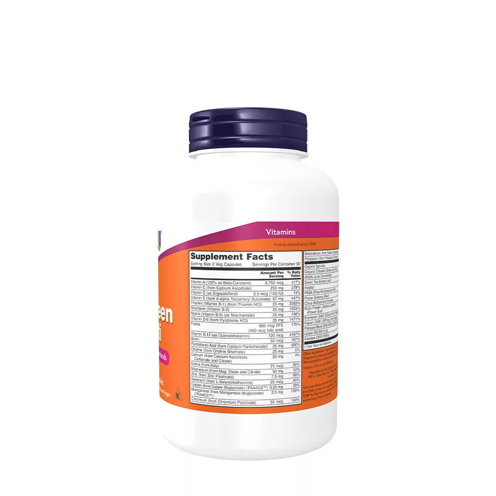 Now Foods EcoGreen Multi Vitamin (180 Veg Capsules)