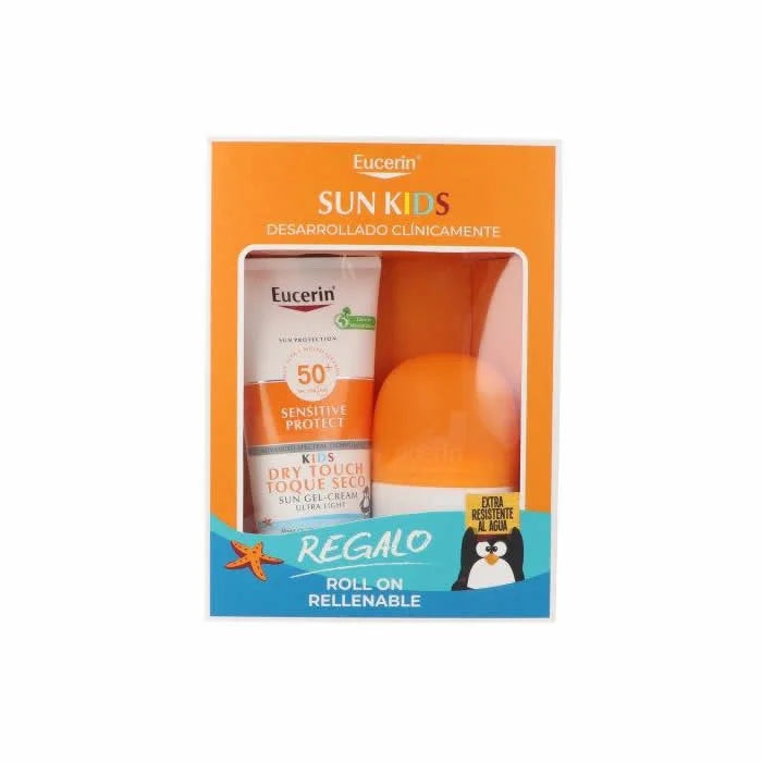 Eucerin Sun Protection Kids Gel Cream Spf50+ 200ml + Refillable RollOn