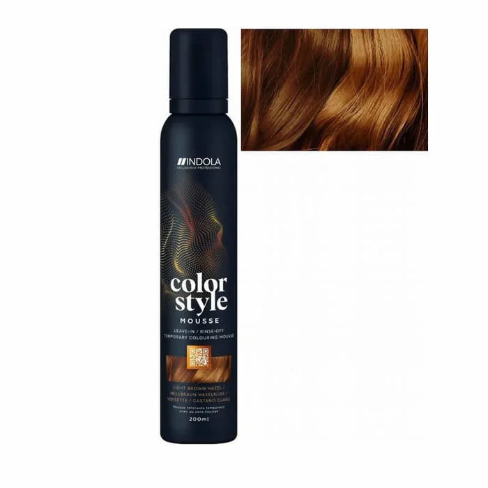 Indola Color Style Mousse Light Brown Hazel 200ml