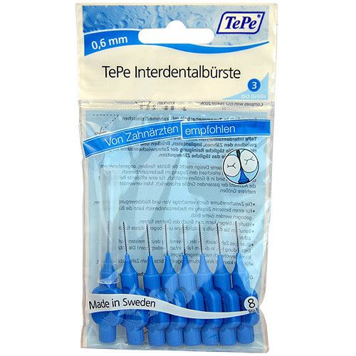 Interdental Brush Normal ( 0,6 mm blue ) - interdental toothbrushes 6.0ks
