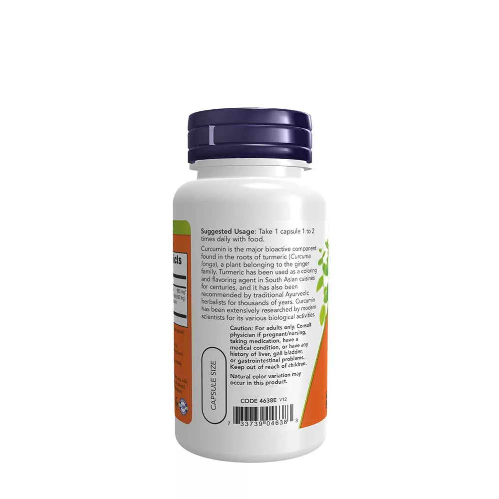 Now Foods Curcumin (60 Veg Capsules)