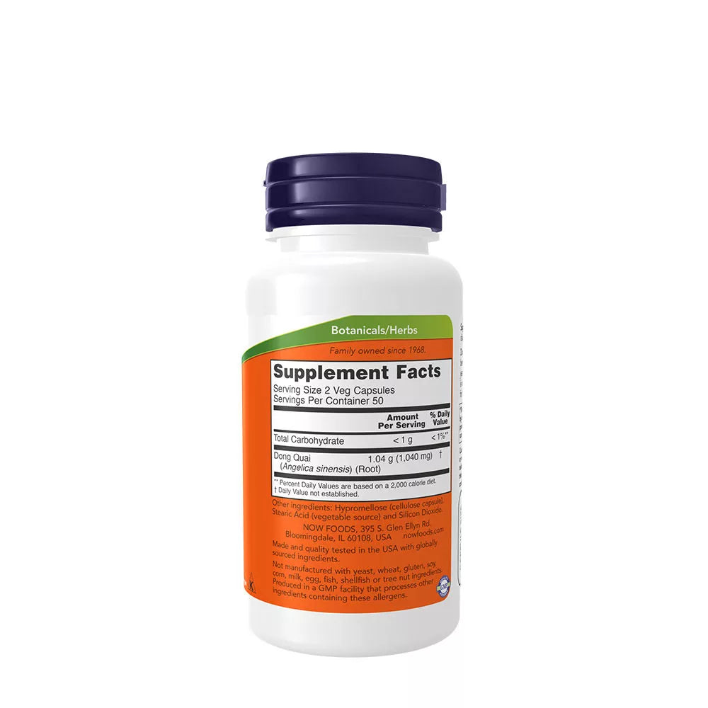 Now Foods Dong Quai 520 mg (100 Veg Capsules)