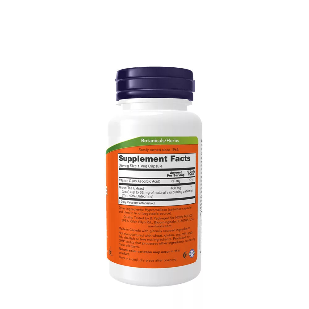 Now Foods Green Tea Extract 400 mg (100 Veg Capsules)
