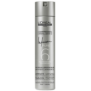 Infinium Pure Strong Hairspray - Hypoallergenic Hair Spray without Perfume for Strong Hair Fixation 300ml
