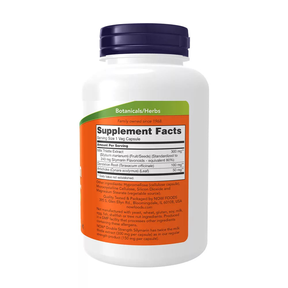 Now Foods Milk Thistle Extract, Double Strength 300 mg (200 Veg Capsules)