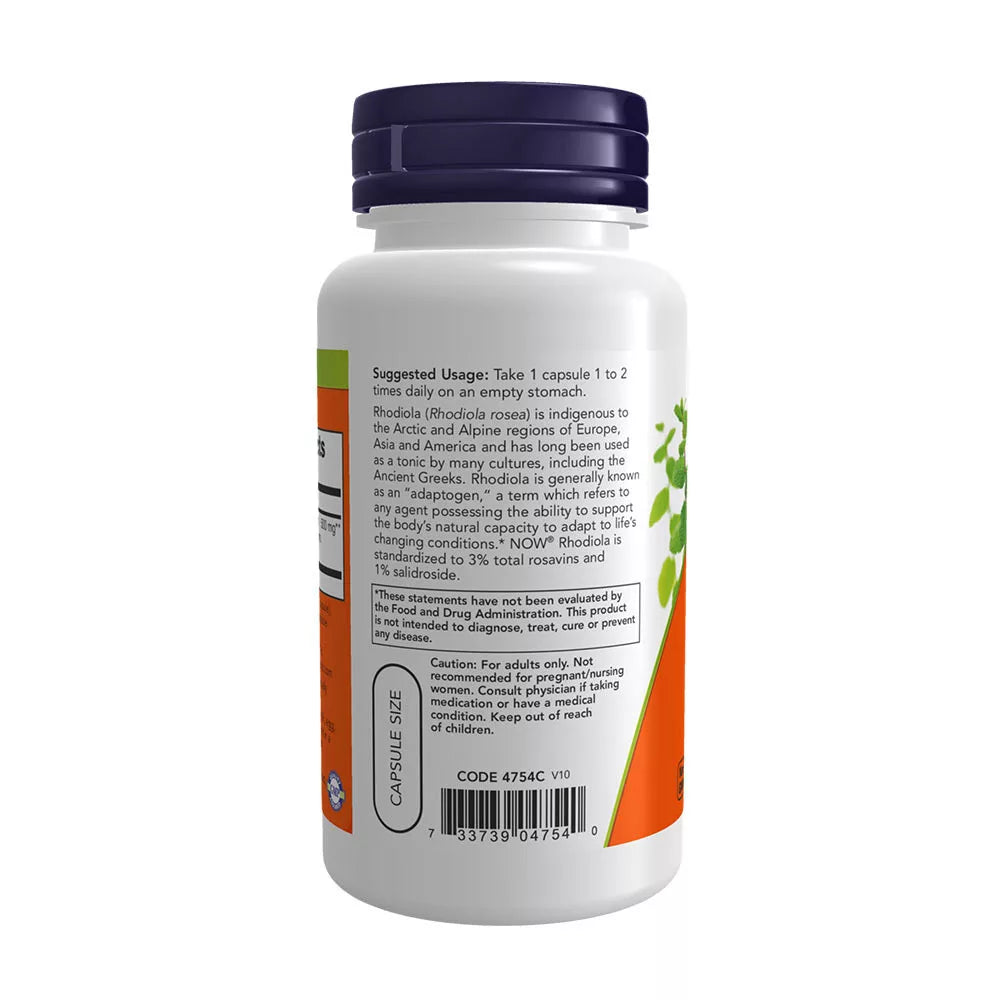 Now Foods Rhodiola 500 mg (60 Veg Capsules)