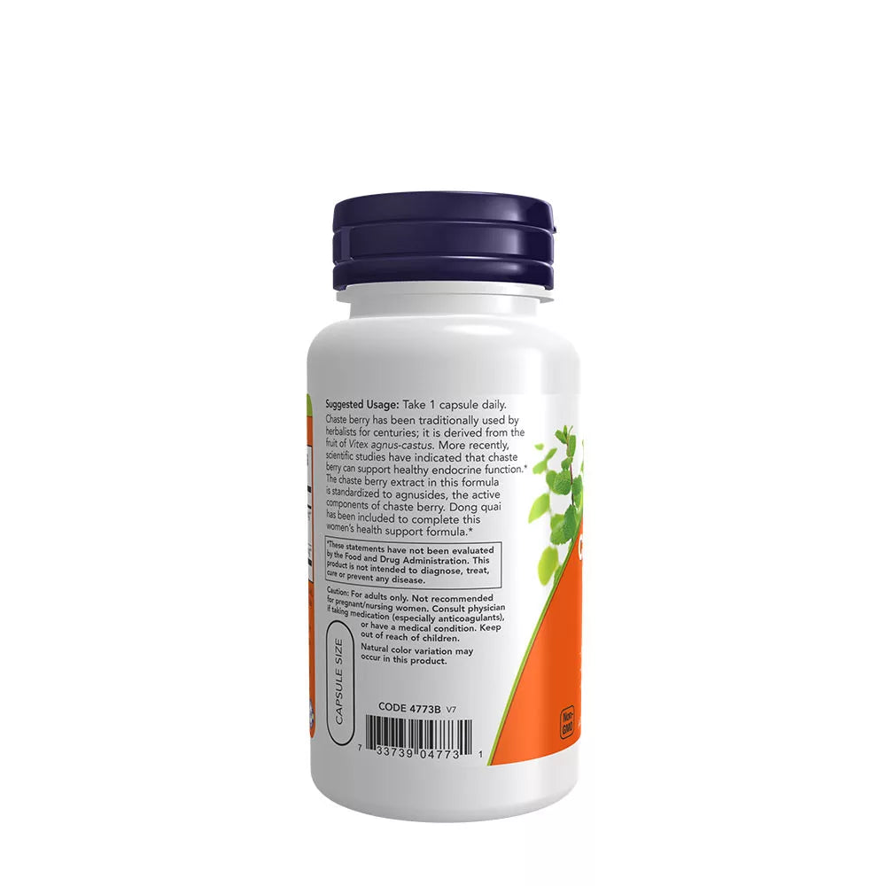 Now Foods Chaste Berry Vitex Extract 300 mg (90 Veg Capsules)