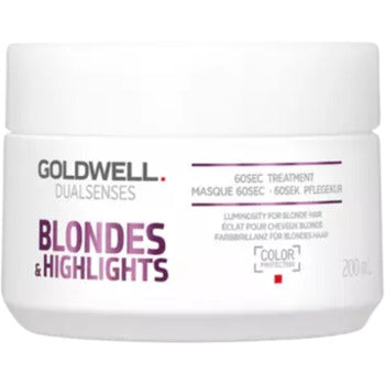 Regenerating Mask neutralizing yellow hair tones Dualsenses Blonde s & Highlights (60 Sec Treatment) 200ml
