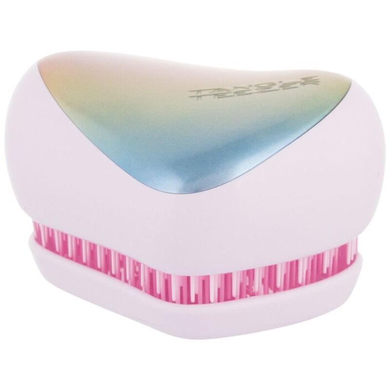 Pearlescent Matte Chrome Compact Styler - Professional hair brush