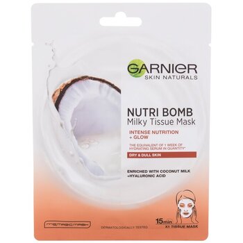 Skin Naturals Milky Tissue Mask - Textile face mask with coconut milk for dry skin 32.0g