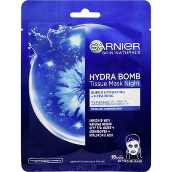 Moisture Bomb Night-time Face Tissue Mask - Moisturizing regenerating night textile mask 32.0g