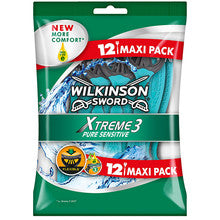 Xtreme3 ​​Pure Sensitive (12 pcs) - Disposable razor for men