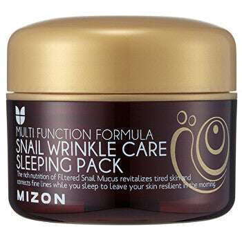 Snail Wrinkle Care Sleeping Pack - Regenerating night face mask with snail secretion filtrate 50% for skin rejuvenation and nutrition 80ml