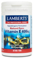 Lamberts Vitamina e Natural 400ui 180tab