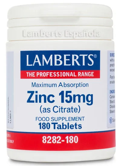 Lamberts Zinc 15 Mg 180 Tabs