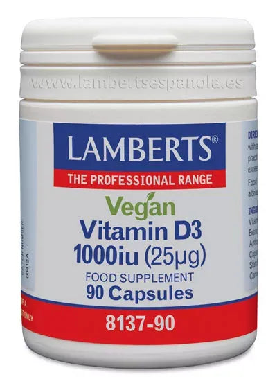 Lamberts Vegan Vitamina D3 1000 Ui 90 Caps