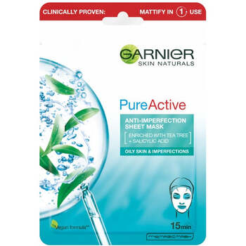Skin Naturals Pure Active - Moisturizing textile mask against imperfections enriched with tea tree and salicylic acid 23.0g