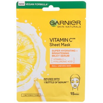 Skin Naturals Vitamin C Sheet Mask - Moisturizing textile mask to brighten the skin with vitamin C 28.0g