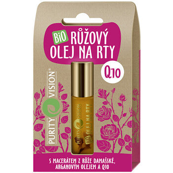Organic Rose Lip Oil Q10 10ml