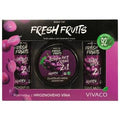 Gift box of cosmetics with grape wine
