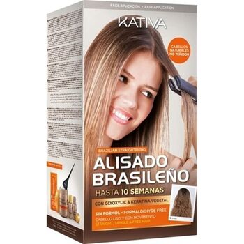 Brazilian Straightening Brunette Kit - Sada s keratinem pro narovnání vlasů 225ml
