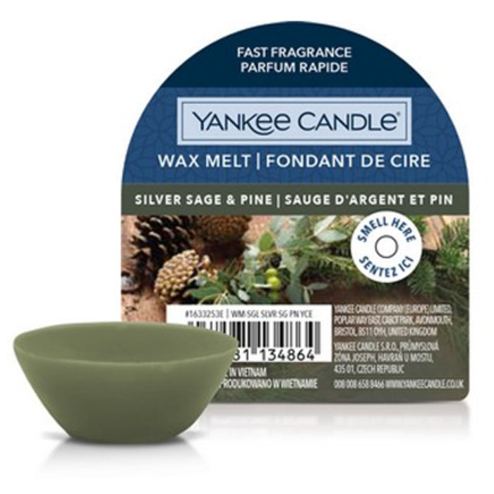 Silver Sage &amp; Pine Wax Melt ( stříbrná šalvěj a borovice ) - Vonný vosk do aromalampy 22.0g