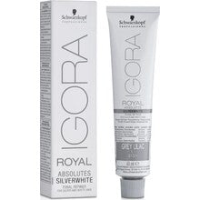 Igora Royal SilverWhite Permanent White Refining Color Creme - demi-permanent white hair toning color Gray-Lilac 60ml