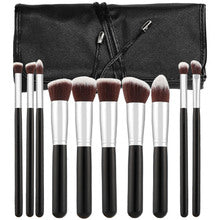 Makeup Brush Set Kabuki Black ( 10 pcs )