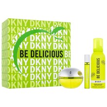 DKNY Be Delicious Gift set EDP 100 ml, miniature EDP 15 ml and shower foam 150 ml 100ml