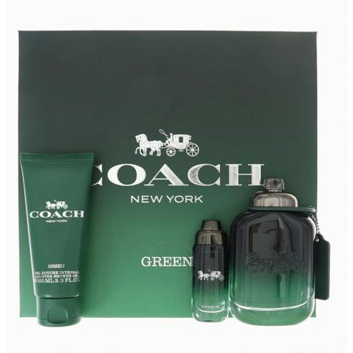 Green for Men Gift set EDT 100 ml, miniature EDT 15 ml and shower gel 100 ml 100ml