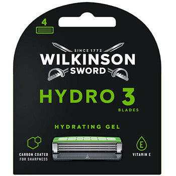 Hydro 3 Black Edition - Replacement heads 4 pcs