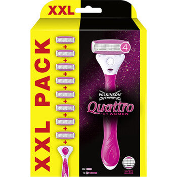 Quattro for Women - razor + 8 replacement heads