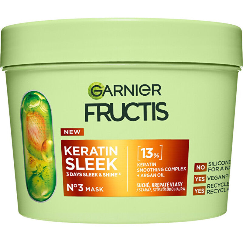 Fructis Keratin Sleek Mask - dry and frizzy hair 370ml