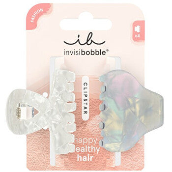 Clipstar Pearly Frost M - hair clip 2 pcs