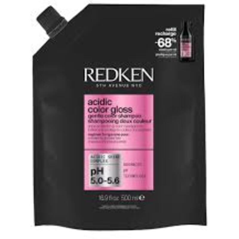 Acidig Color Gloss Gentle Shampoo Refill - Náplň rozjasňujícího šamponu pro dlouhotrvající barvu a lesk vlasů 500ml