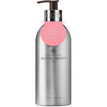 Infinite Bottle Delicious Rhubarb & Rose Bath & Shower Gel 400ml