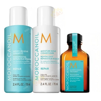 Repair Moisture Travel Trio - Dárková sada vlasové kosmetiky 1ml