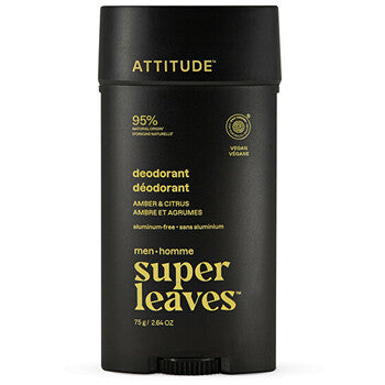 Super Leaves Amber & Citrus Deodorant - Přírodní pánský deodorant 75.0g