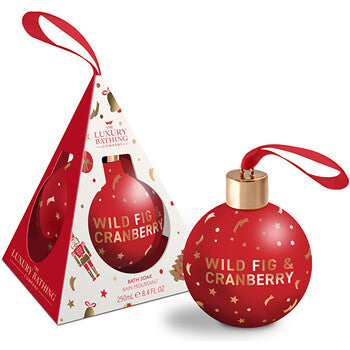 Bath foam Christmas bauble ( Fig & Cranberry ) 250ml