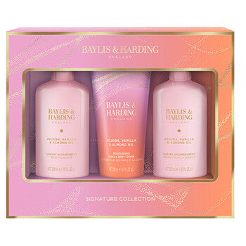 Signature Collection Bath Set ( jojoba, vanilla & almond oil ) - gift set