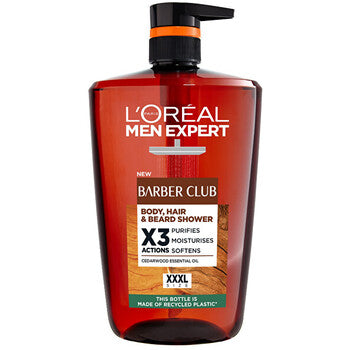 Men Expert Barber Club Body, Hair & Beard Shower - Sprchový gel na tělo, vlasy a vousy 1000ml