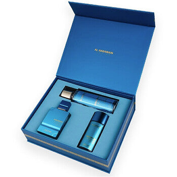 Amber Oud Aqua Dubai Gift Set Extrait de Parfum 75 ml, Extrait de Parfum 30 ml and Body Veil 250 ml 75ml