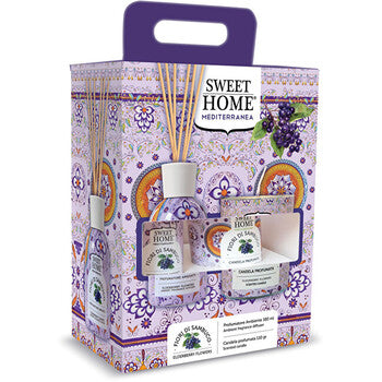 Elderberry Flowers Set - Aroma diffuser and candle gift set