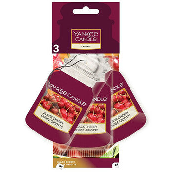 Black Cherry Car Jar - car air freshener 3 pcs