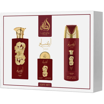 Ansaam Gold Gift Set EDP 100 ml, deospray 200 ml and EDP 20 ml 100ml