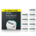 Intuition 2v1 Soap and Shave Sensitive ( 9 ks ) - Náhradní hlavice