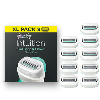 Intuition 2v1 Soap and Shave Sensitive ( 9 ks ) - Náhradní hlavice