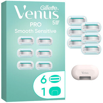 Pro Smooth Sensitive ( 6 ks ) - Náhradní hlavice + kryt