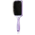 Boar Bristle Paddle Hairbrush ( Metalická lila ) - Plochý kartáč
